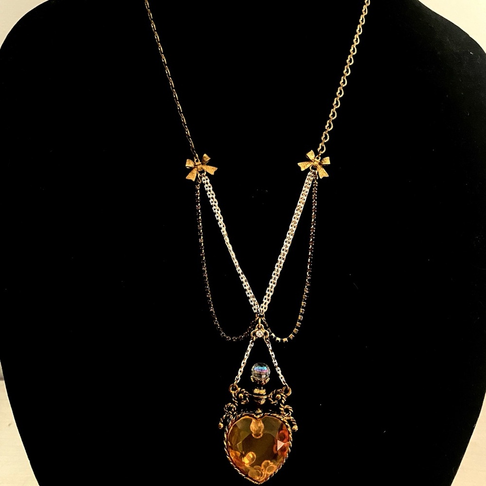 Betsey Johnson Gold and Silver Vintage Necklace